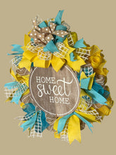 Load image into Gallery viewer, Home Sweet Home Wreath, Everyday Wreath, House Warming Gift
