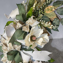 Load image into Gallery viewer, Magnolia Wreath, Floral Grapevine Wreath, Home Decor
