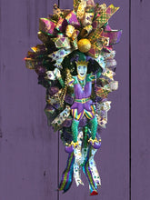 Load image into Gallery viewer, Mardi Gras Swag, Jester Swag, Mardi Gras Decor, Fat Tuesday
