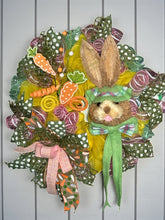 Load image into Gallery viewer, Easter Wreath, Rustic Bunny Wreath, Easter Decor
