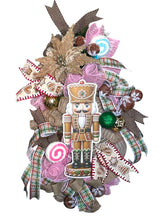 Load image into Gallery viewer, Nutcracker Gingerbread Swag, Christmas Wreath, Nutcracker Christmas, Christmas Decor
