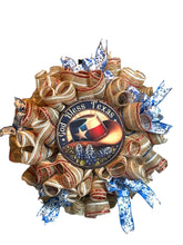 Load image into Gallery viewer, Texas Wreath, Texas Patriotic, God Bless Texas
