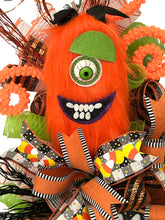Load image into Gallery viewer, Monster Halloween Swag, Halloween Wreath, Trick or Treat, Halloween Decor
