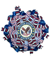 Load image into Gallery viewer, Veteran Wreath, Military Wreath, Patriotic Wreath, US Veteran Wreath, Patriotic Decor
