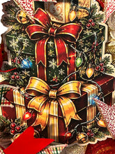Load image into Gallery viewer, Red and Gold Christmas Wreath, Christmas Decor, Elegant Christmas
