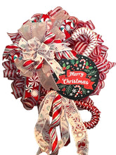 Load image into Gallery viewer, Candy Cane Christmas, Merry Christmas Wreath, Candy Christmas, Christmas Decor
