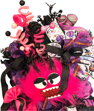 Load image into Gallery viewer, Pink Monster Halloween, Halloween Swag, Halloween Decor
