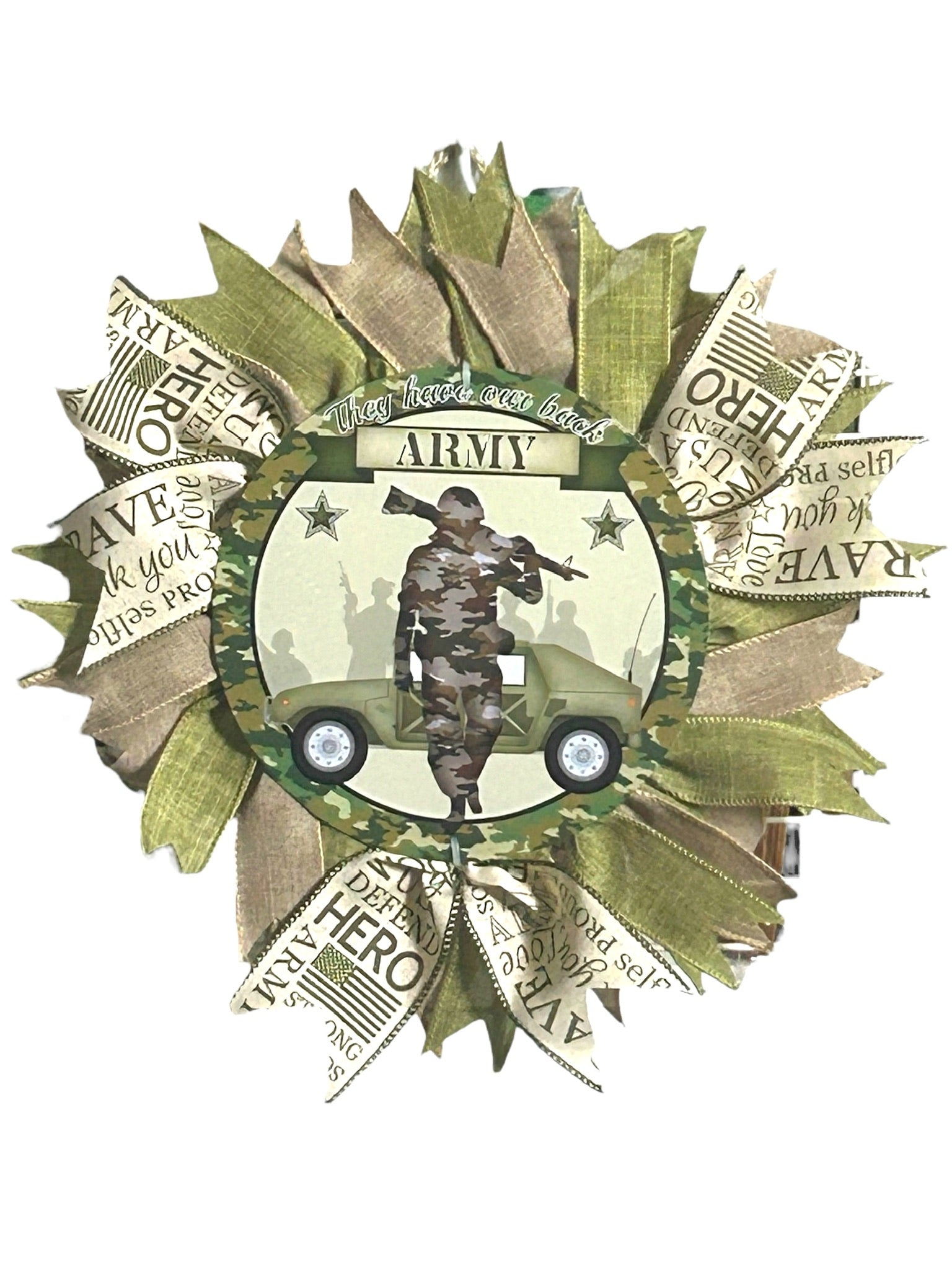 Army Wreath, Military Wreath, Veteran, Patriotic
