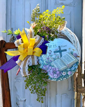 Load image into Gallery viewer, He Is Risen Easter Wreath, Easter Decor, Religious Easter
