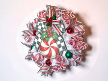 Load image into Gallery viewer, Peppermint Candy Wreath, Christmas Wreath, Candy Christmas, Christmas Decor
