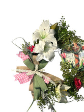 Load image into Gallery viewer, Easter Blessings Grapevine Wreath, Easter Decor, Religious
