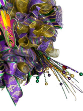 Load image into Gallery viewer, Mardi Gras Wreath, Mardi Gras Decor, Fat Tuesday
