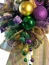 Load image into Gallery viewer, Mardi Gras Swag, Mardi Gras Decor, Fat Tuesday, Lafleur

