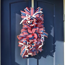 Load image into Gallery viewer, Patriotic Swag, Red White and Blue, Patriotic Decor, 4th of July, America Celebration
