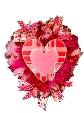 Load image into Gallery viewer, Valentine Wreath, Valentine Decor, Sweetheart Gift, Heart Wreath
