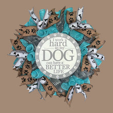 Load image into Gallery viewer, Dog Wreath, Dog Lover’s Gift, Dog Decor
