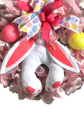 Load image into Gallery viewer, Easter Bunny Wreath, Bunny Wreath, Easter Decor
