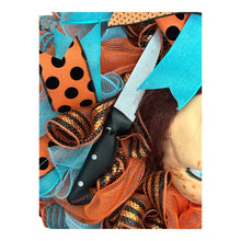 Load image into Gallery viewer, Scary Halloween Wreath, Halloween Decor
