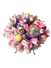Load image into Gallery viewer, Gingerbread Wreath, Christmas Wreath, Christmas Decor, Gingerbread and Candy
