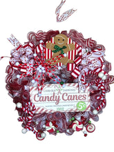 Load image into Gallery viewer, Candy Christmas, Christmas Wreath, Christmas Decor
