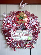 Load image into Gallery viewer, Candy Christmas, Christmas Wreath, Christmas Decor
