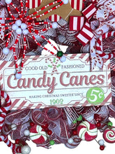 Load image into Gallery viewer, Candy Christmas, Christmas Wreath, Christmas Decor
