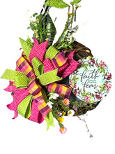 Load image into Gallery viewer, Let Your Faith Be Bigger Than Your Fear Wreath
