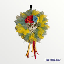 Load image into Gallery viewer, Day of the Dead (Día de los Muerte) Lace Skull Wreath
