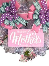 Load image into Gallery viewer, Happy Mother’s Day Wreath, Pink Mother’s Day Gift
