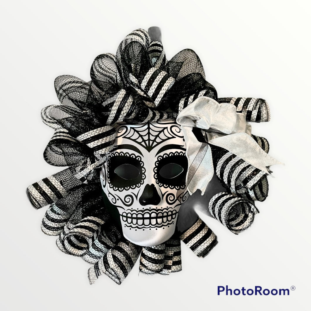 Skull-Dia De Los Muerte Wreath