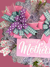 Load image into Gallery viewer, Happy Mother’s Day Wreath, Pink Mother’s Day Gift
