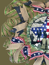 Load image into Gallery viewer, Military Patriotic Wreath Patriotic Military Gift
