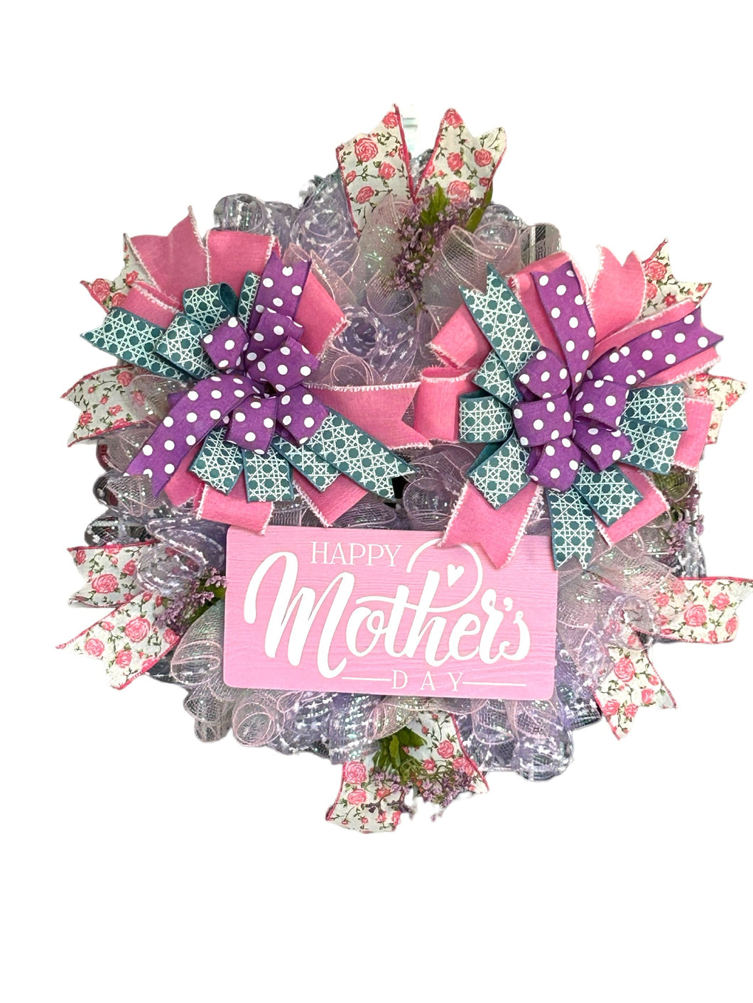 Happy Mother’s Day Wreath, Pink Mother’s Day Gift