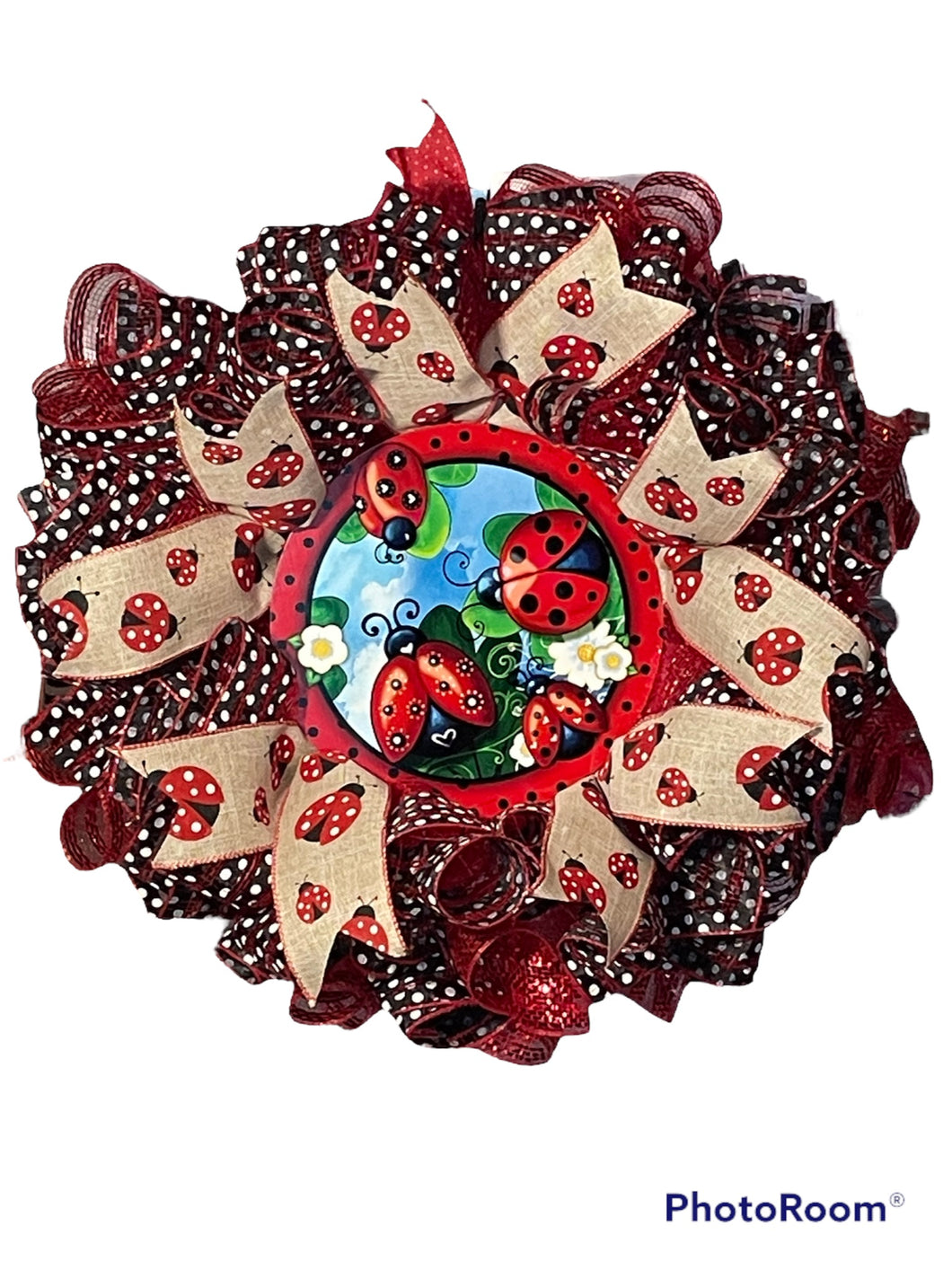 Ladybug Wreath