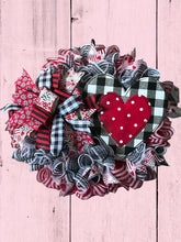 Load image into Gallery viewer, Valentine Heart Wreath, Valentine Gift, Sweetheart Gift
