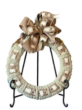 Load image into Gallery viewer, Pumpkin Fall Ribbon and Yarn Wreath
