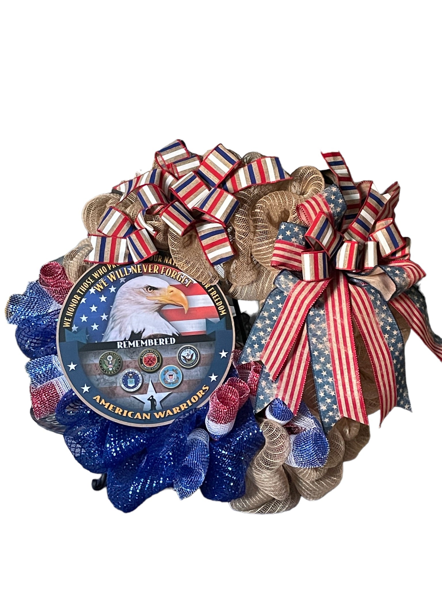 American Warriors Wreath, Military Wreath, Patriotic