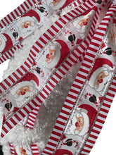 Load image into Gallery viewer, Santa Claus Ribbon and Yarn Christmas Wreath
