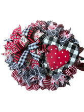 Load image into Gallery viewer, Valentine Heart Wreath, Valentine Gift, Sweetheart Gift
