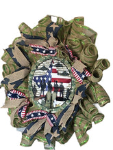 Load image into Gallery viewer, Military Patriotic Wreath Patriotic Military Gift
